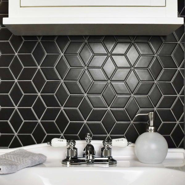 2D Tile Style 2DT DIA COLOR BLACK GLOSS