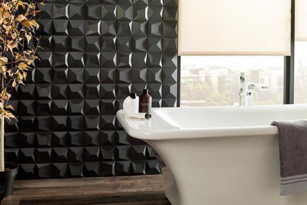 3D Wall Style 3DT CUSTOM CONTEMP BLACK GLOSS