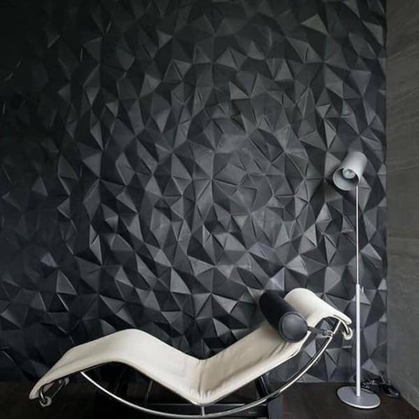 3D Wall Style 3DT CUSTOM CONTEMP BLACK MATTE