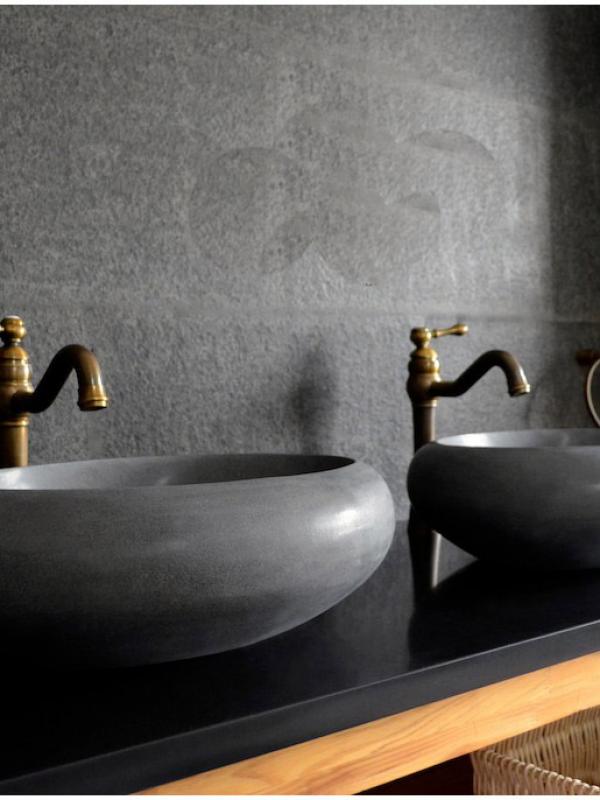 Grey Basalt Cocoon Sink