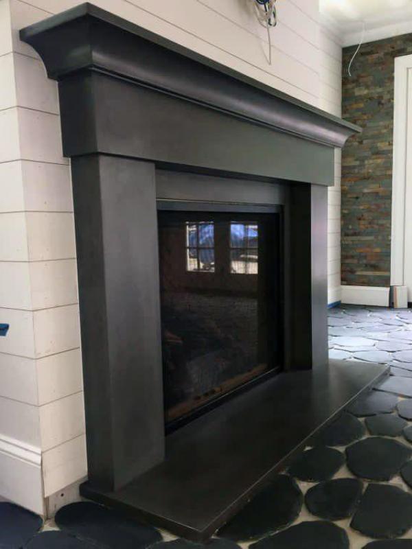 MK Fire Mantels FPK CUSTOM DESIGN CHARCOAL