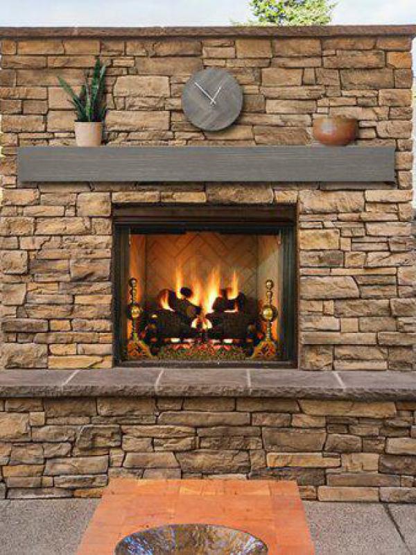 MK Fire Mantels FPM GRAINED STONE